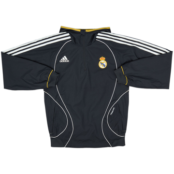 2006-07 Real Madrid adidas Formotion 1/4 Zip Hooded Top - 9/10 - (M)