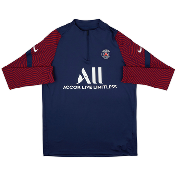 2020-21 Paris Saint-Germain Nike 1/4 Zip Drill Top - 9/10 - (L)