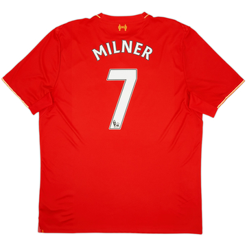 2015-16 Liverpool Home Shirt Milner #7 - 8/10 - (XXL)