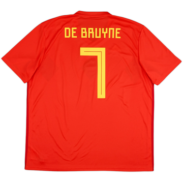 2018-19 Belgium Home Shirt De Bruyne #7 - 6/10 - (XXL)