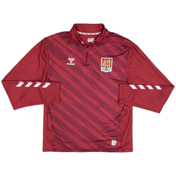 2021-22 Northampton Town Hummel 1/4 Zip Drill Top - 8/10 - (M)