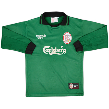 1996-97 Liverpool GK Shirt - 7/10 - (L.Boys)