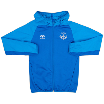 2017-18 Everton Umbro Hooded Track Jacket - 6/10 - (L.Boys)