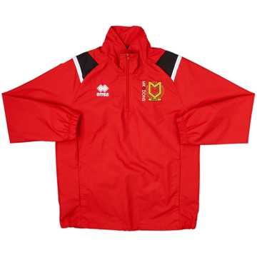 2017-18 MK Dons Errea 1/4 Zip Training Top - 8/10 - (S)