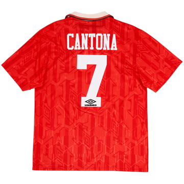 1992-94 Manchester United Home Shirt Cantona #7 - 8/10 - (L)