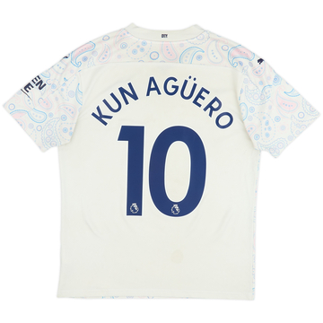 2020-21 Manchester City Third Shirt Kun Aguero #10 - 6/10 - (M)