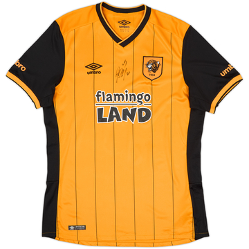 2015-16 Hull City Signed Home Shirt - 8/10 - (M)