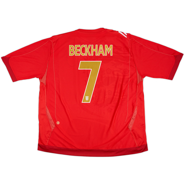 2006-08 England Away Shirt Beckham #7 - 10/10 - (3XL)