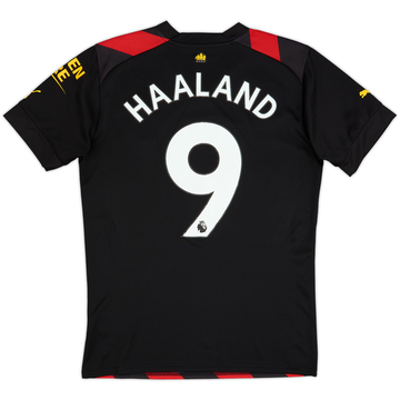 2022-23 Manchester City Away Shirt Haaland #9 - 9/10 - (S)