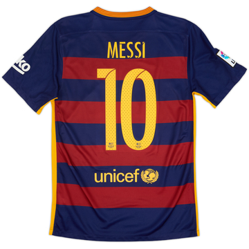 2015-16 Barcelona Home Shirt Messi #10 - 6/10 - (S)