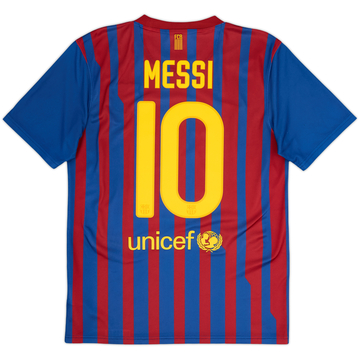 2011-12 Barcelona Basic Home Shirt Messi #10 - 7/10 - (S)