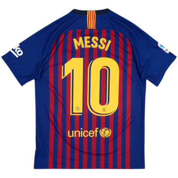 2018-19 Barcelona Home Shirt Messi #10 - 8/10 - (M)