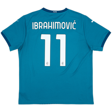 2020-21 AC Milan Third Shirt Ibrahimovic #11 - 9/10 - (XL)