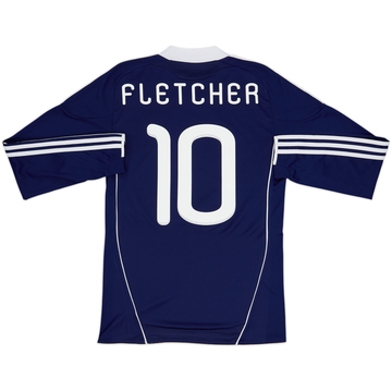 2010-11 Scotland Home L/S Shirt Fletcher #10 - 10/10 - (S)