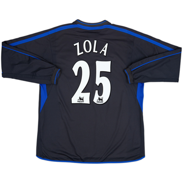 2002-04 Chelsea Away L/S Shirt Zola #25 - 8/10 - (XXL)