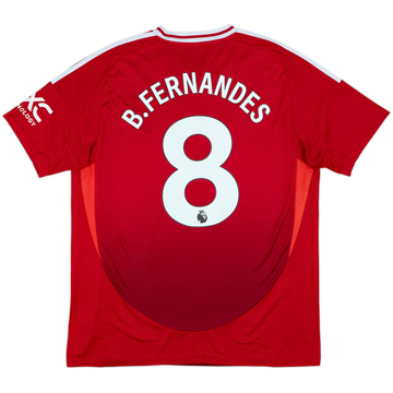 2024-25 Manchester United Home Shirt B.Fernandes #8 - 9/10 - (XL)