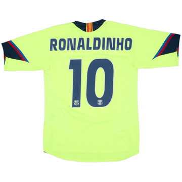 2005-06 Barcelona Away Shirt Ronaldinho #10 - 8/10 - (S)