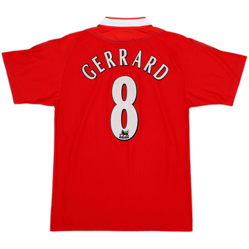 2002-04 Liverpool Home Shirt Gerrard #8 - 7/10 - (S)