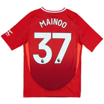 2024-25 Manchester United Home Shirt Mainoo #37 (15-16 Years)