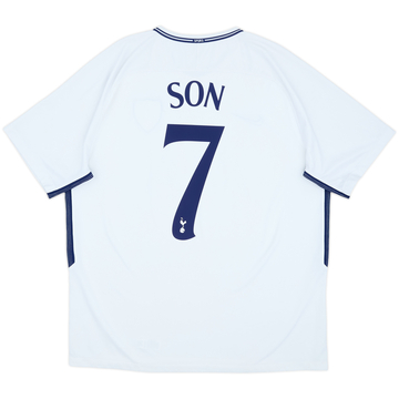 2017-18 Tottenham Home Shirt Son #7 - 8/10 - (XL)