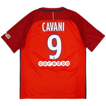 2016-17 Paris Saint-Germain Away Shirt Cavani #9 - 6/10 - (L)