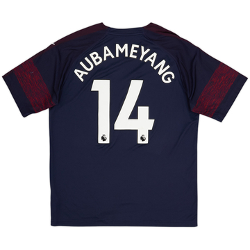 2018-19 Arsenal Away Shirt Aubameyang #14 - 6/10 - (L)