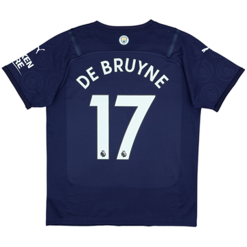 2021-22 Manchester City Third Shirt De Bruyne #17 - 9/10 - (L)