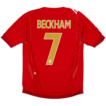 2006-08 England Away Shirt Beckham #7 - 5/10 - (M)