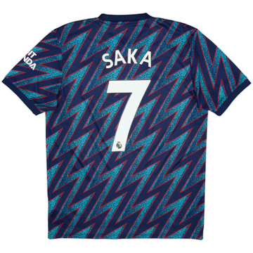 2021-22 Arsenal Third Shirt Saka #7 - 8/10 - (M)