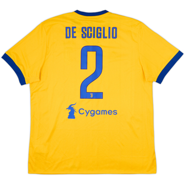 2017-18 Juventus Away Shirt De Sciglio #2 - 7/10 - (XL)