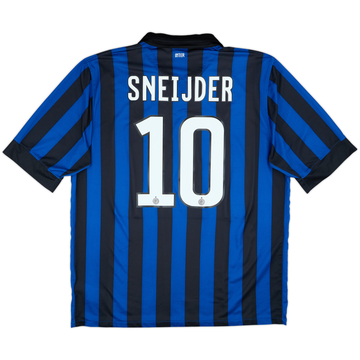 2011-12 Inter Milan Home Shirt Sneijder #10 - 9/10 - (XL)