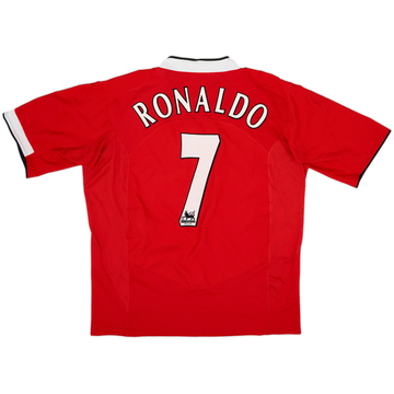 2004-06 Manchester United Home Shirt Ronaldo #7 - 8/10 - (XL)