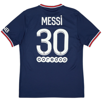 2021-22 Paris Saint-Germain Home Shirt Messi #30 - 8/10 - (M)
