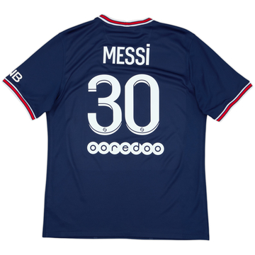 2021-22 Paris Saint-Germain Home Shirt Messi #30 - 8/10 - (L)