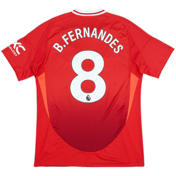 2024-25 Manchester United Home Shirt B.Fernandes #8 - 9/10 - (L)