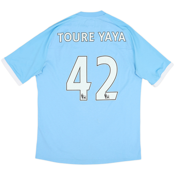 2010-11 Manchester City Home Shirt Toure Yaya #42 - 6/10 - (L)