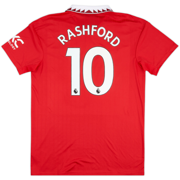 2022-23 Manchester United Home Shirt Rashford #10 - 8/10 - (L)