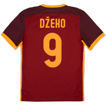 2015-16 Roma Home Shirt Dzeko #9 - 6/10 - (S)