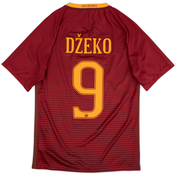 2016-17 Roma Home Shirt Dzeko #9 - 8/10 - (S)