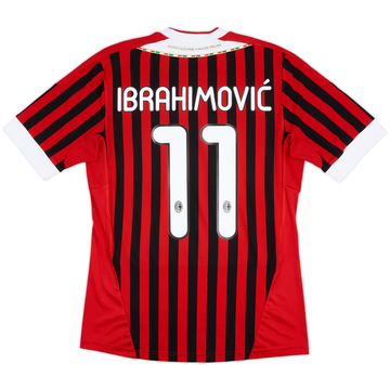 2011-12 AC Milan Home Shirt Ibrahimovic #11 - 8/10 - (S)