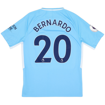 2017-18 Manchester City Home Shirt Bernardo #20 - 8/10 - (M)