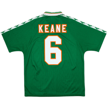 1996-98 Ireland Home Shirt Keane #6 - 8/10 - (L)