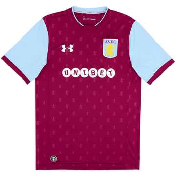 2017-18 Aston Villa Home Shirt - 8/10 - (M)