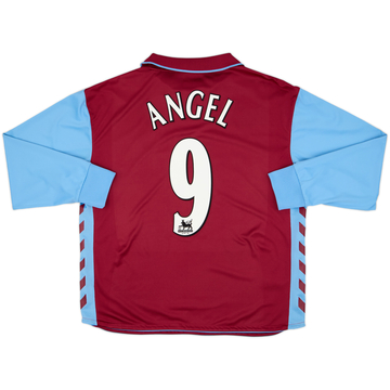 2006-07 Aston Villa Home L/S Shirt Angel #9 - 9/10 - (M)