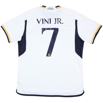 2023-24 Real Madrid Home Shirt Vini Jr #7 - 8/10 - (XL)