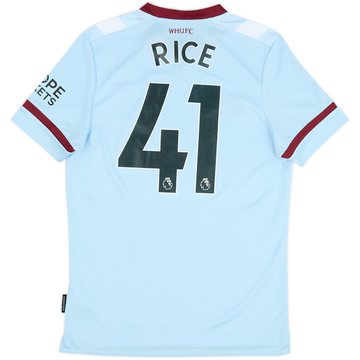 2021-22 West Ham Away Shirt Rice #41 - 7/10 - (S)