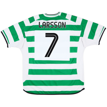 2001-03 Celtic Home Shirt Larsson #7 - 6/10 - (XXL)