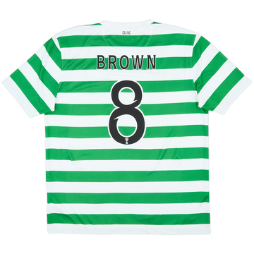 2012-13 Celtic '125th Anniversary' Home Shirt Brown #8 - 9/10 - (L)