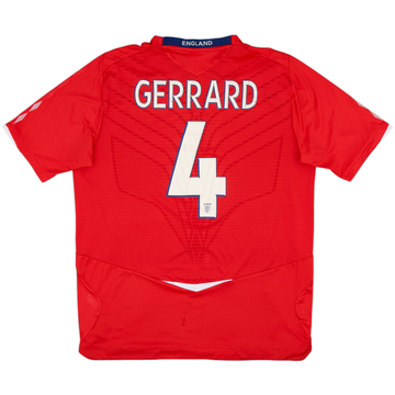 2008-10 England Away Shirt Gerrard #4 - 4/10 - (L)