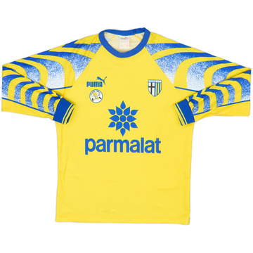 1995-97 Parma 'Scuola Calcio' Basic Home L/S Shirt - 4/10 - (XS)